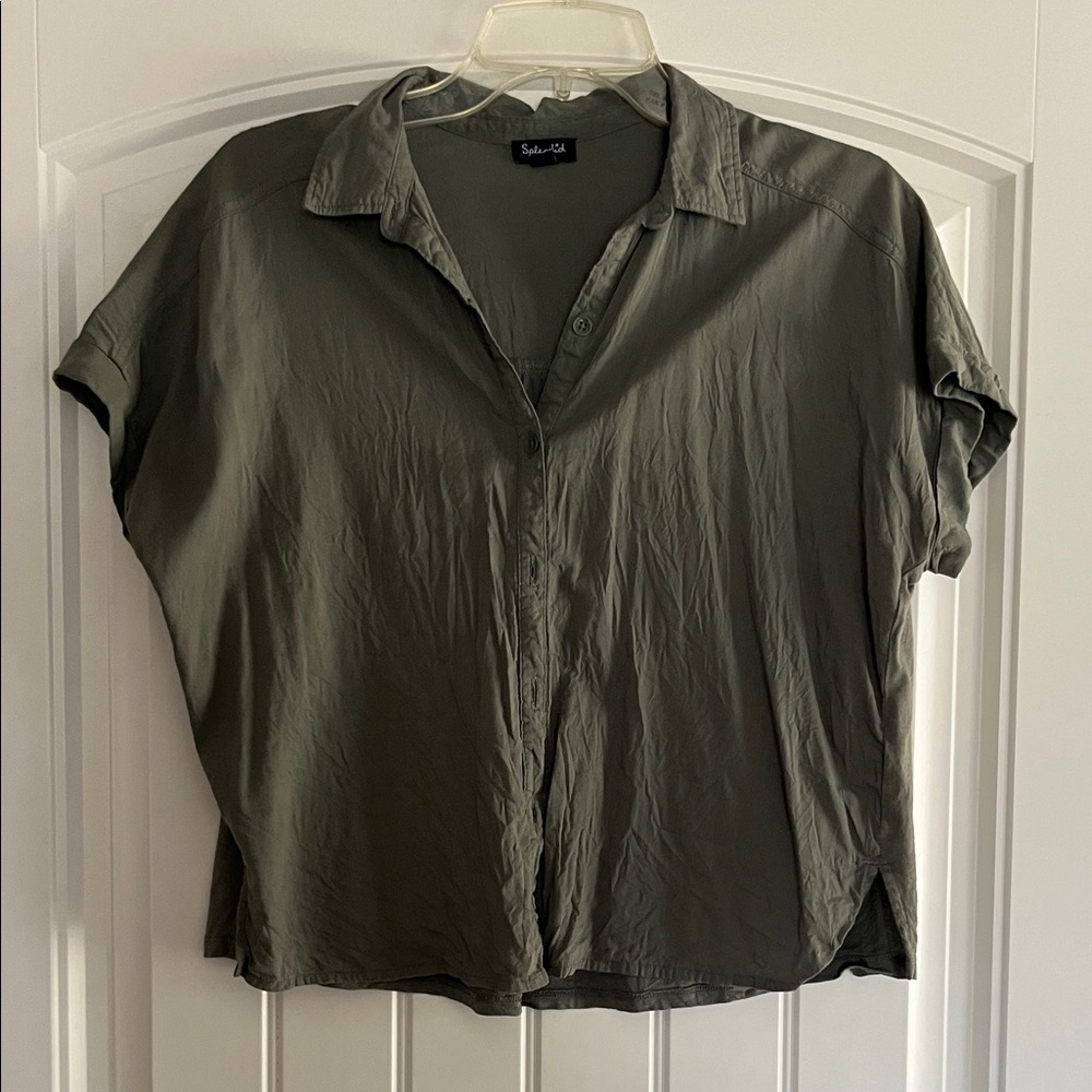 Splendid Olive Green Casual Shirt